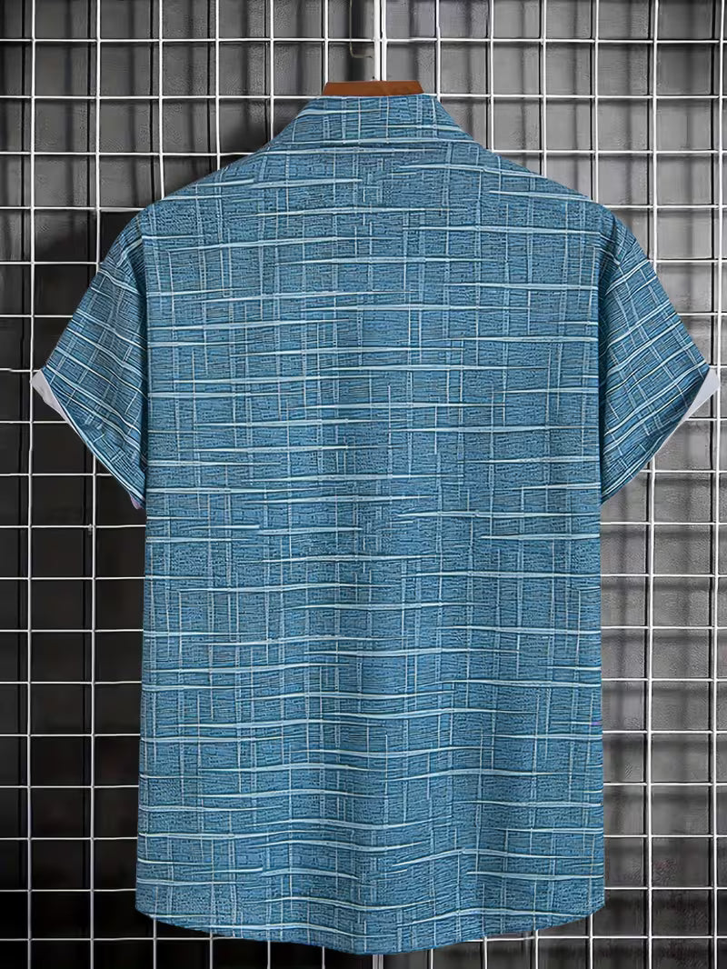 Jerrick - Camisa Con Estampado Geométrico Vintage