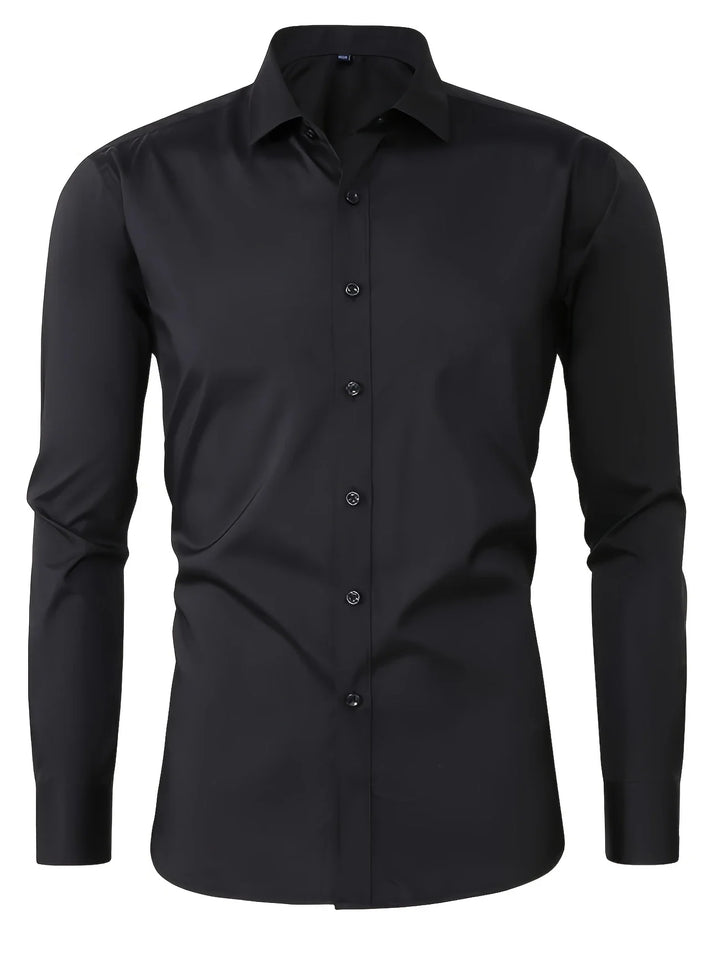 Byron - Elegante Camisa De Manga Larga Con Btones