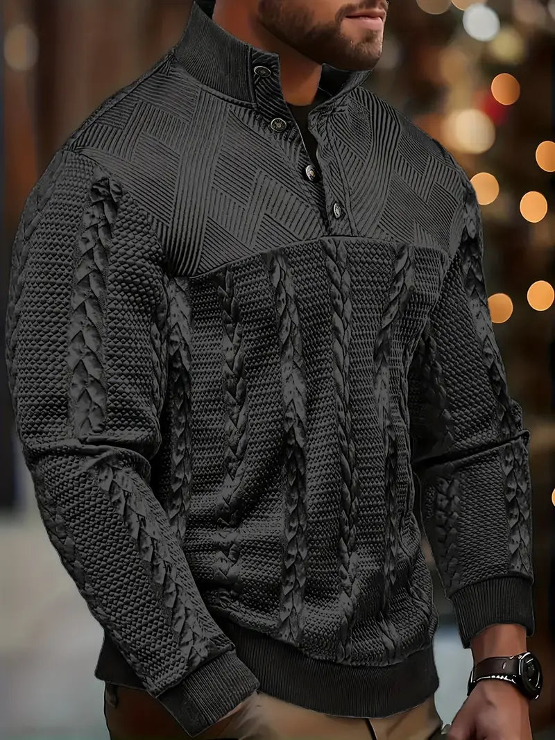 Dawson - Jersey Henley De Manga Larga Con Rayas