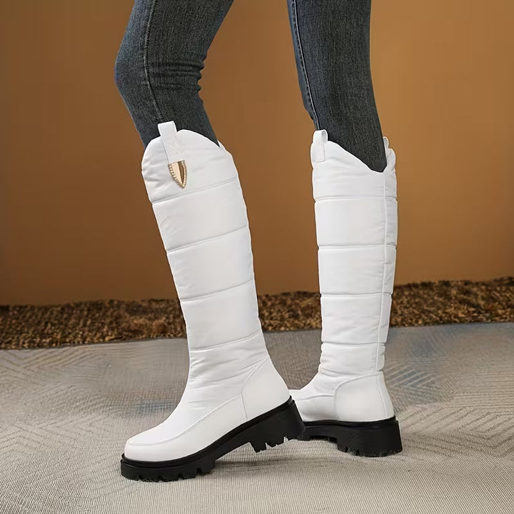 Menna - Botas De Invierno Hasta La Rodilla Con Suela Antideslizante