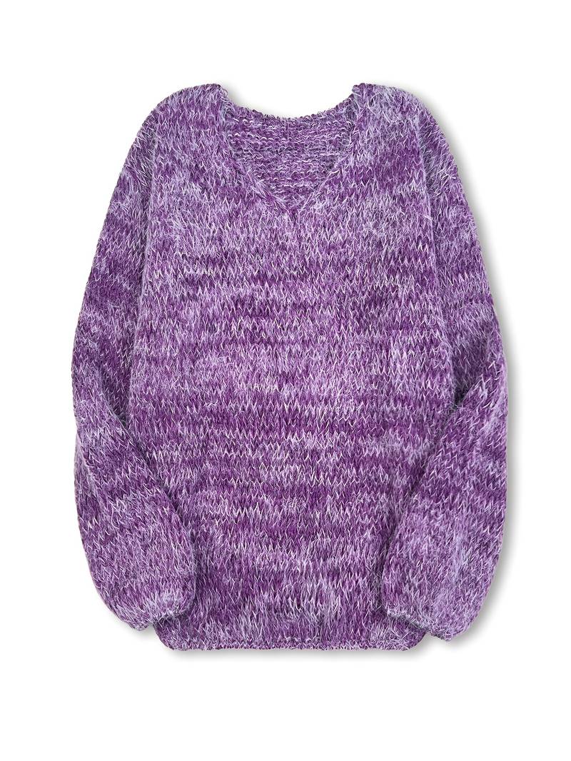 Lital - Elegante Jersey Suave Con Cuello en V