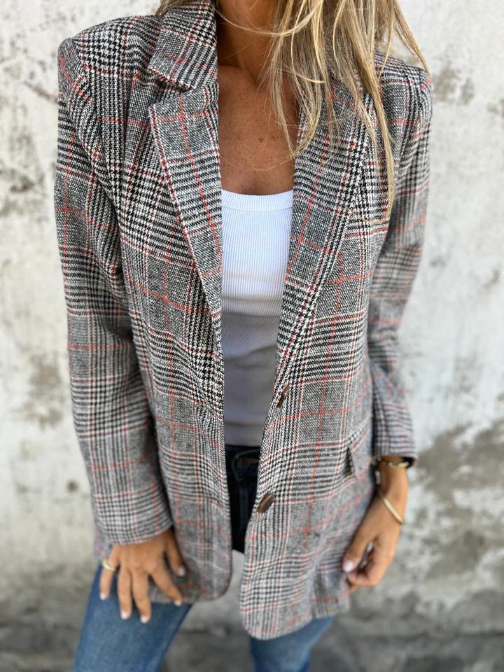 Eshania - Elegante Chaqueta a Cuadros