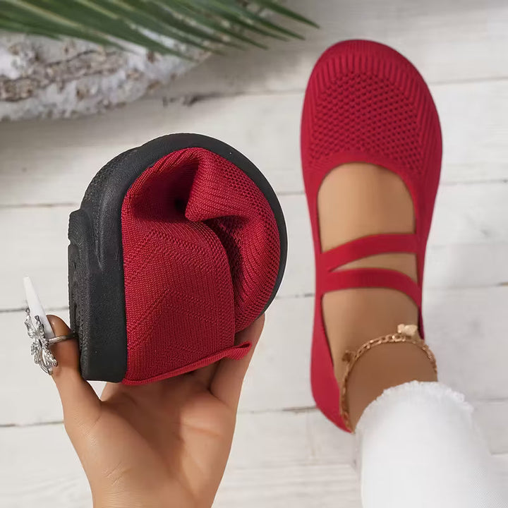 Kethryn - Zapatos Sin Cordones de Punto Estilo Mary Jane