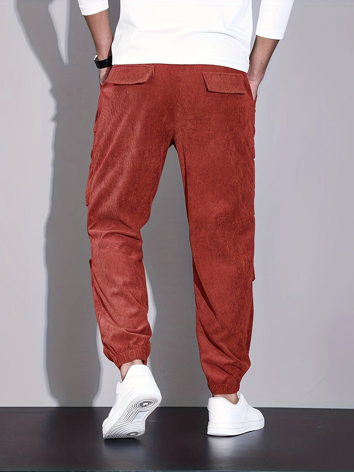 Blevin - Pantalones Carga Con Múltiples Bolsillos