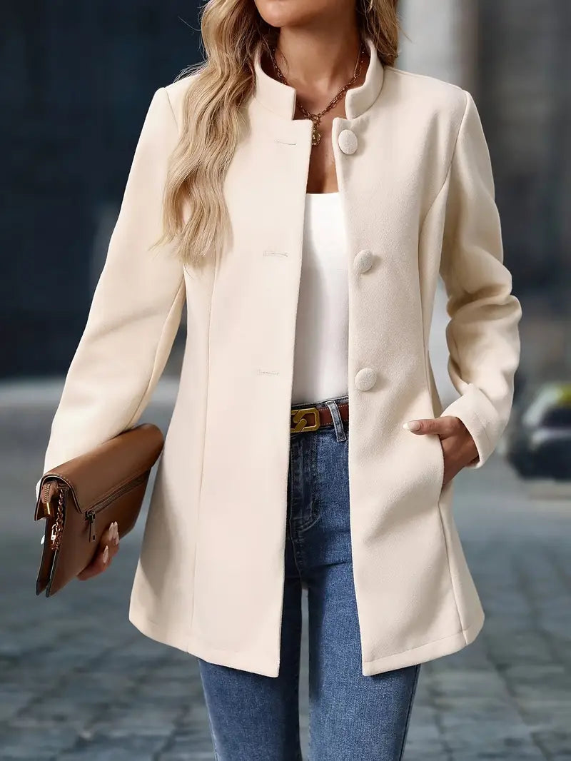 Enrietta - Blazer Elegante De Botonadura Sencilla
