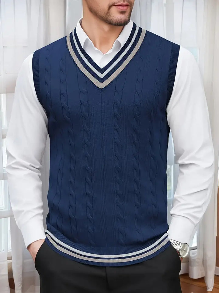 Duane - Jersey De Punto Sin Mangas Con Cuello En V