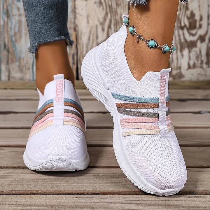 Lioray - Zapatillas Deportivas De Rayas Informales