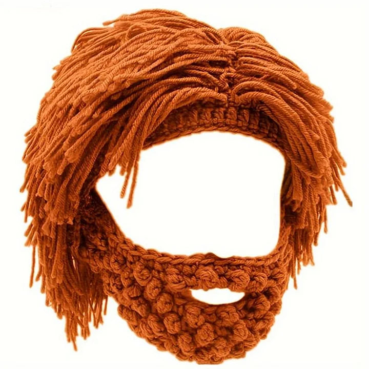 Grantley - Gorro Estilo Punk con Peluca de Cabello Liso Incorporada
