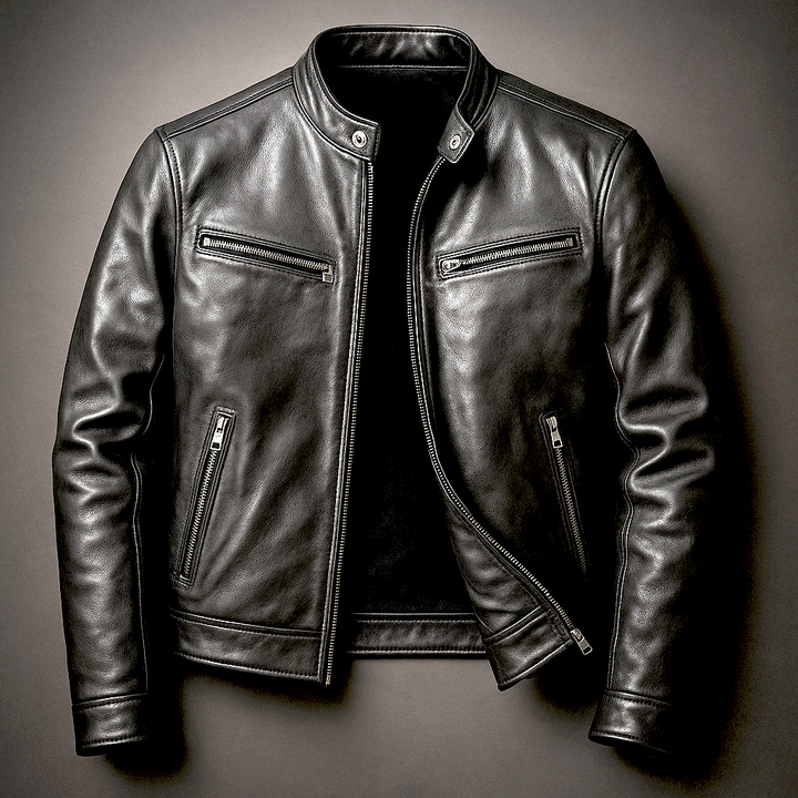 Hador - Chaqueta de Cuero Vintage