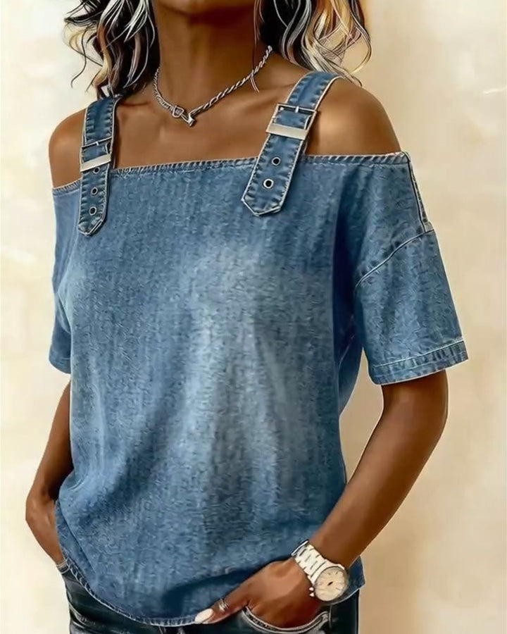 Yamara - Camisa Vaquera sin Mangas