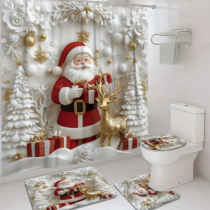 MerryBath - Alfombras de Baño y Cortinas de ducha Para las Fiestas