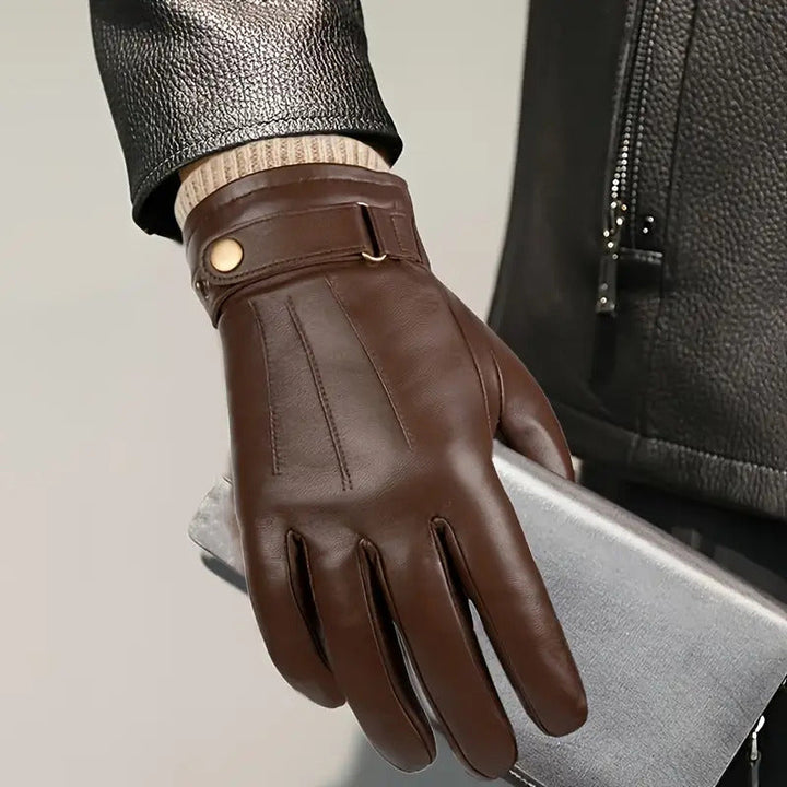 Matheo - Guantes Térmicos De Piel Para Invierno