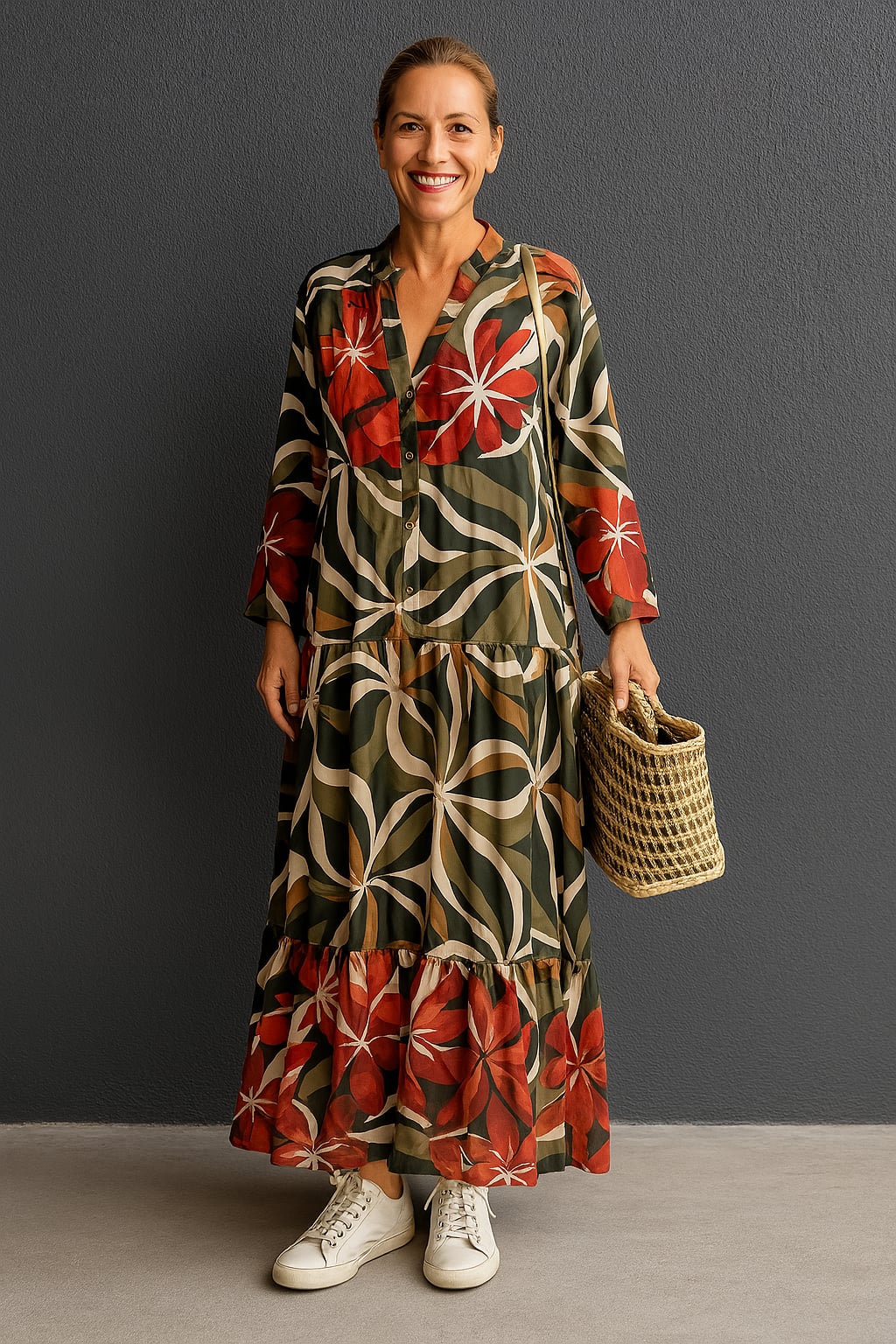 Solveig - Elegante Vestido Holgado