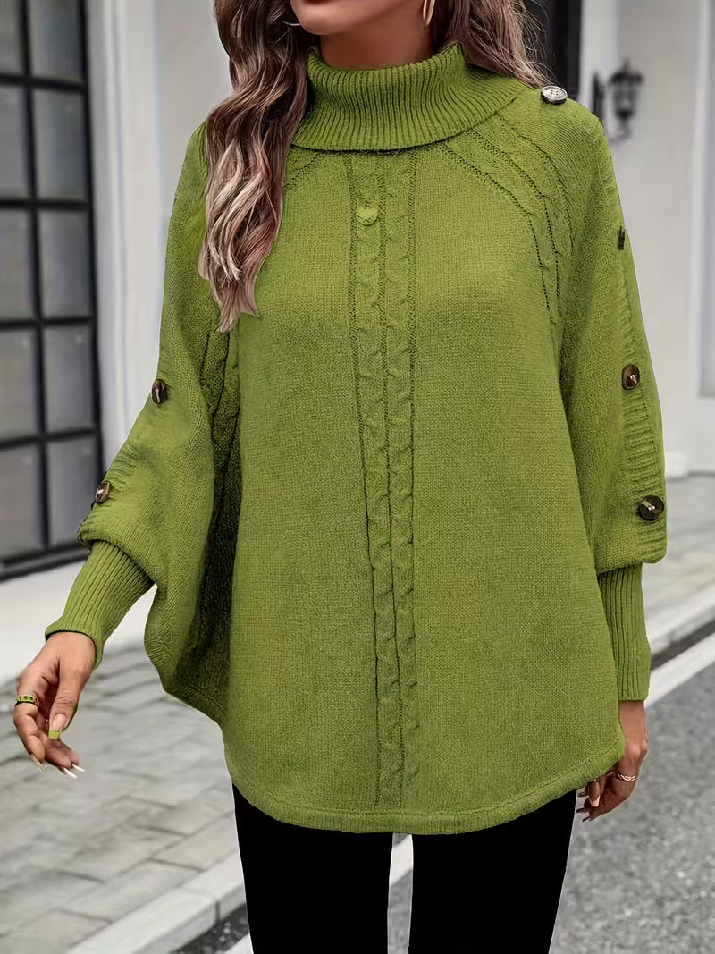 Lolana - Jersey De Cuello Alto Con Estilo Retorcido