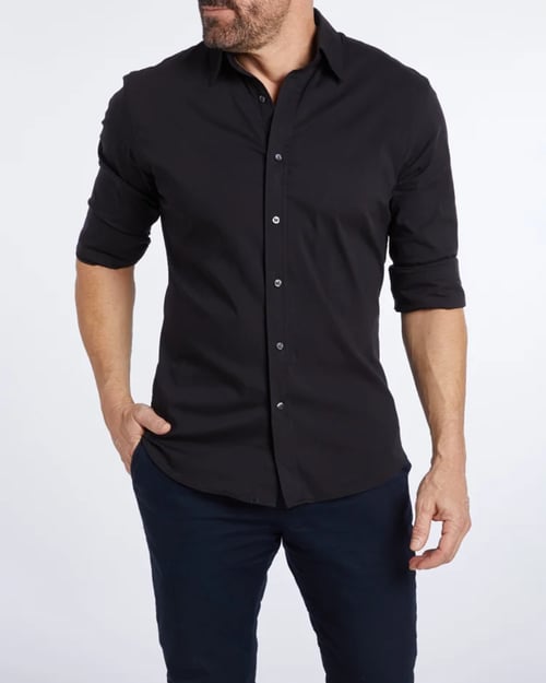 Ceferino - Camisa Informal De Manga Larga Con Botones