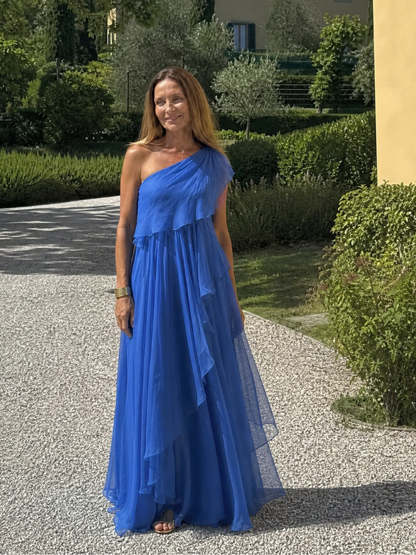 Seyma - Vestido Largo Con Volantes