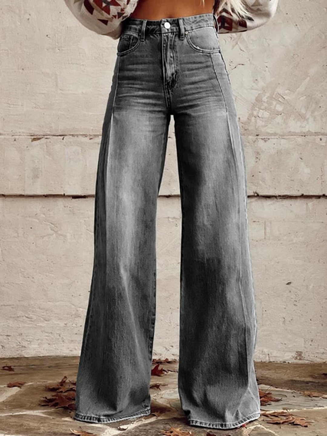 DOROTEA - PANTALÓN CLÁSICO DE PIERNA ANCHA