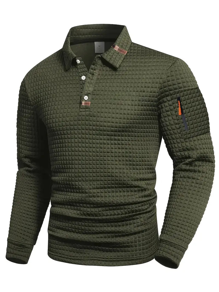 Ephraim - Polo Con Textura y Bolsillo En La Manga