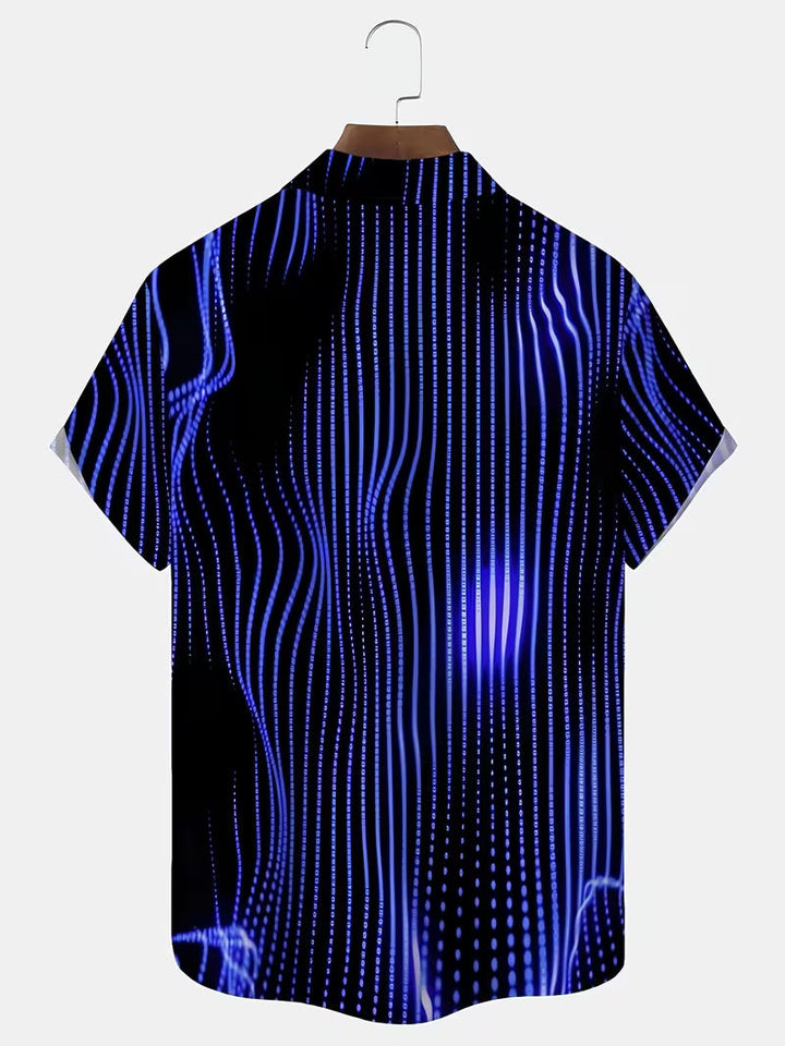 Ludwig - Camisa Informal Con Estampado De Rayas Artísticas