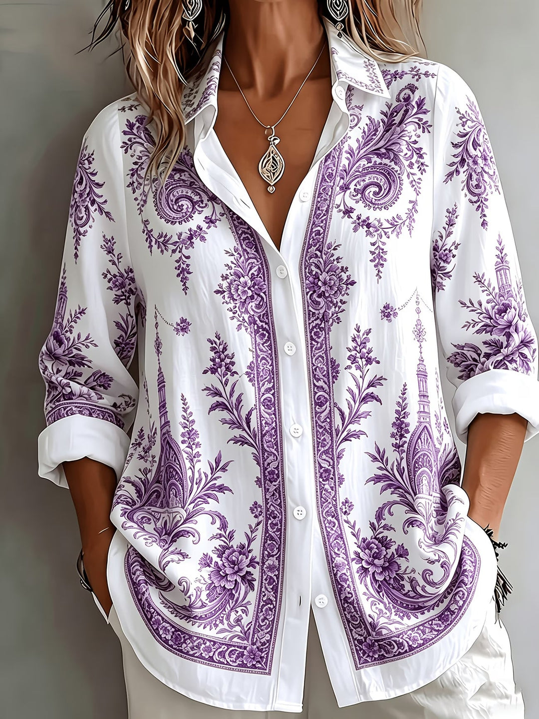 Aldana - Camisa De Manga Larga Con Botones