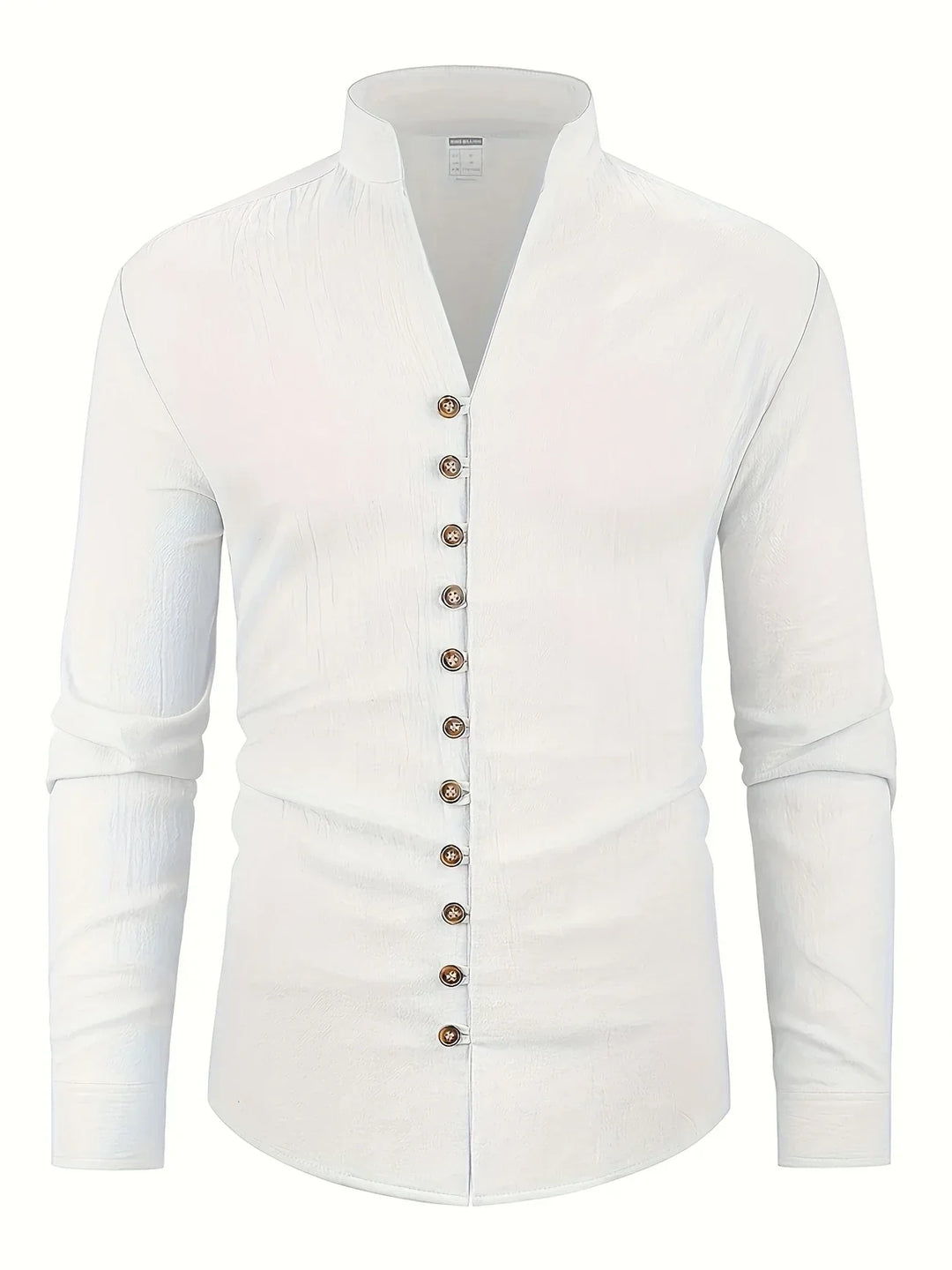 Shayne - Camisa Ligera De Algodón Y Lino Con Mangas Largas
