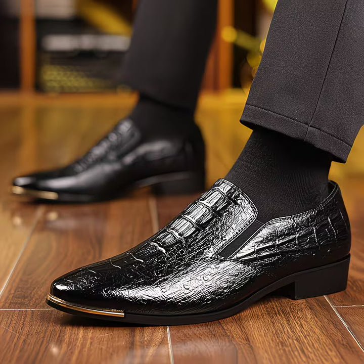 Natanor - Zapatos Informales Con Estampado de Cocodrilo