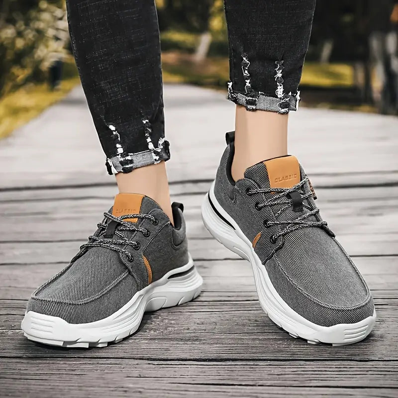 Keidean - Zapatillas De Lona Transpirables Con Cordones