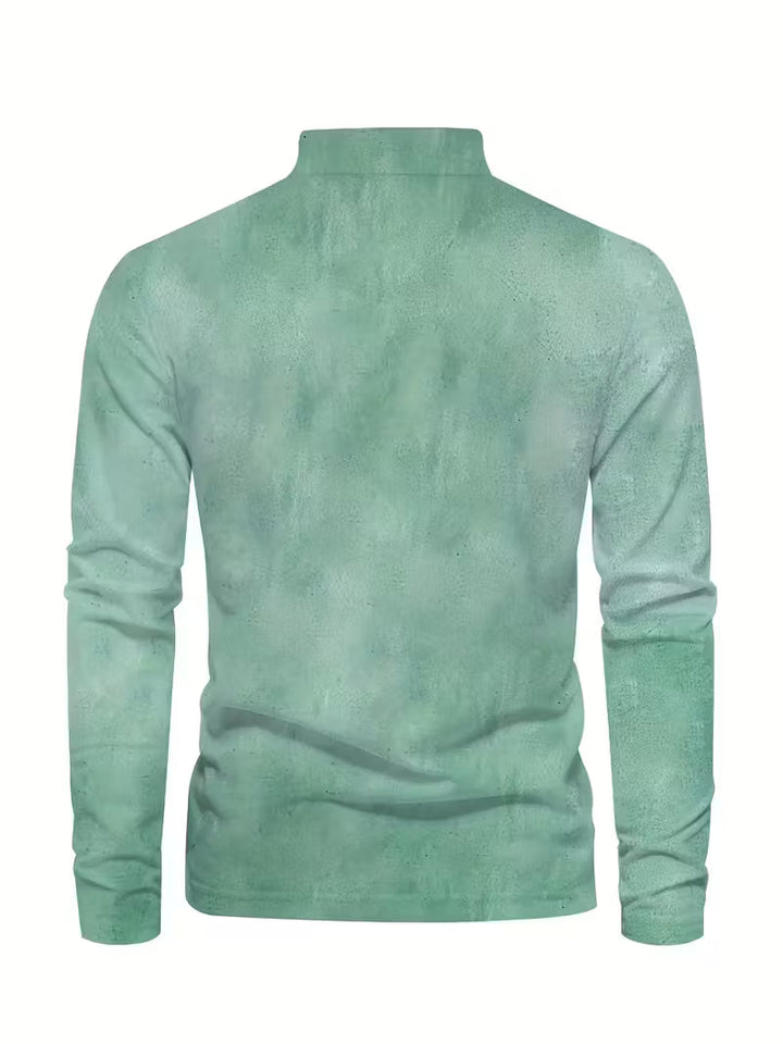 Giles - Camisa Elegante Con Estampado 3D De Velero En La Solapa