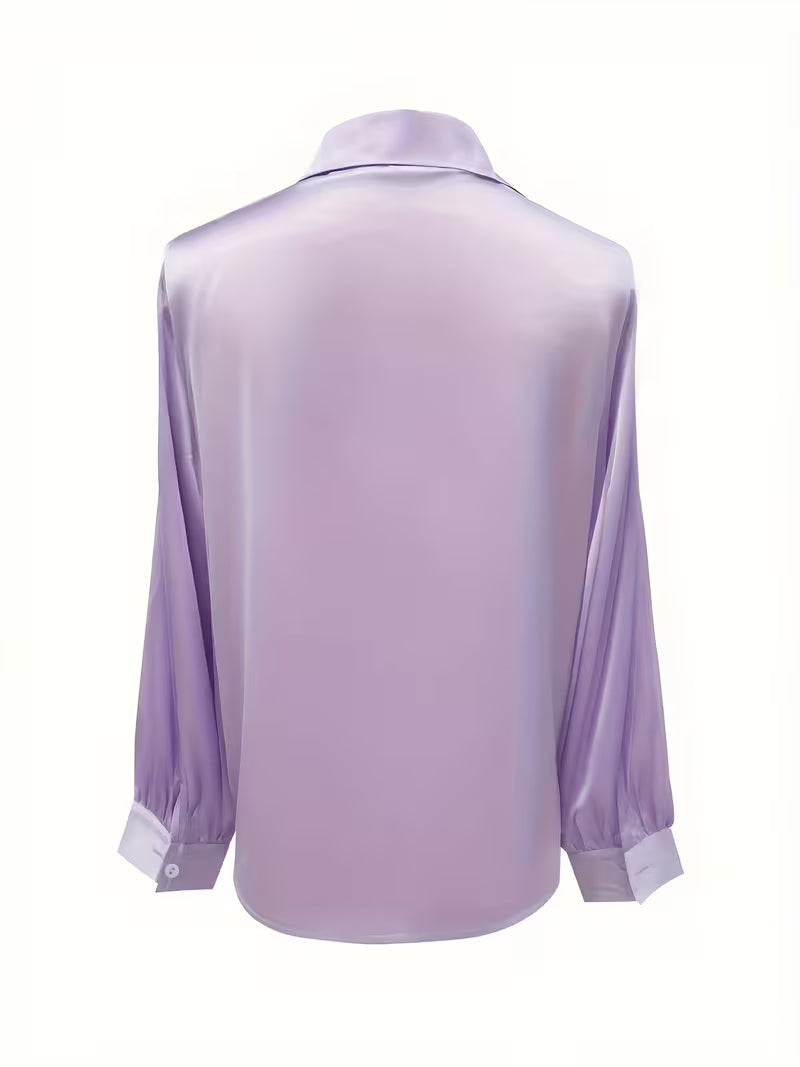 Leylah - Elegante Blusa De Manga Larga