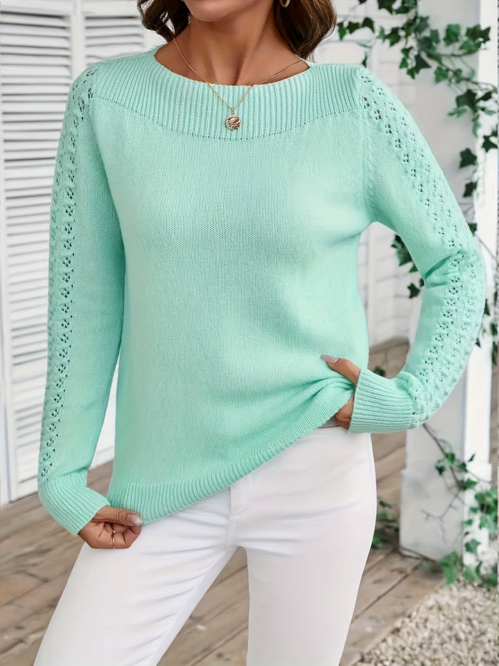 Pauliina - Jersey Informal De Manga Larga Con Aberturas