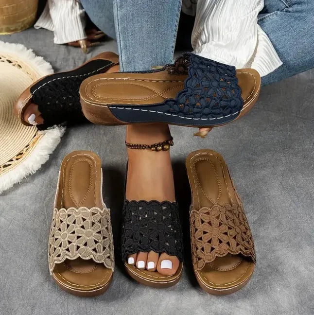 Navodya - Sandalias Elegantes Con Motivos de Peces