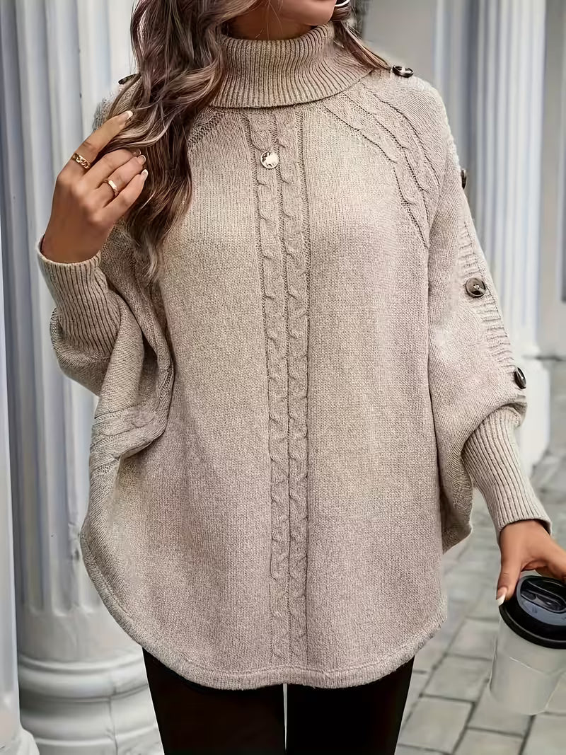 Lolana - Jersey De Cuello Alto Con Estilo Retorcido