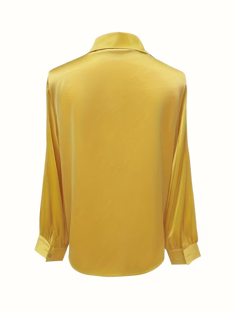 Leylah - Elegante Blusa De Manga Larga