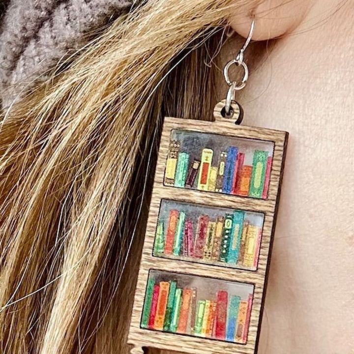 Kamia - Par de Pendientes para Amantes de Los Libros