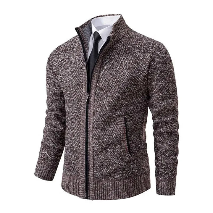 Thorsten - Chaqueta De PuntoDe Color Liso New Jersey