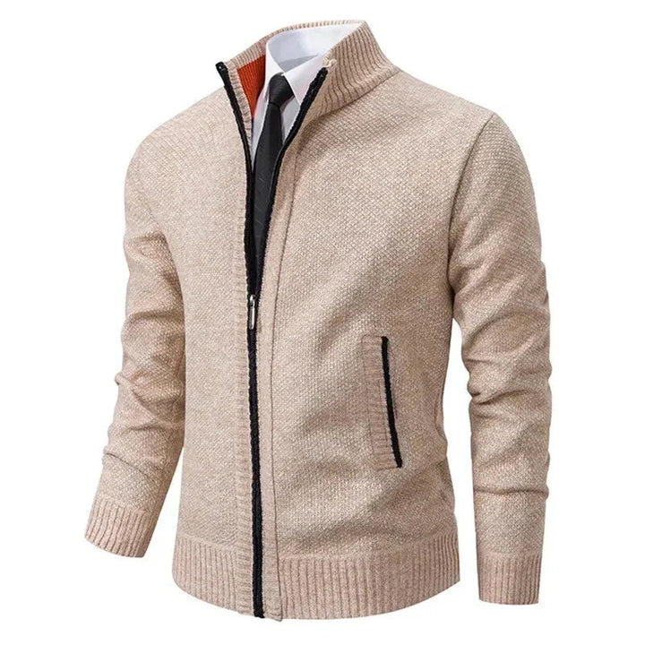 Thorsten - Chaqueta De PuntoDe Color Liso New Jersey