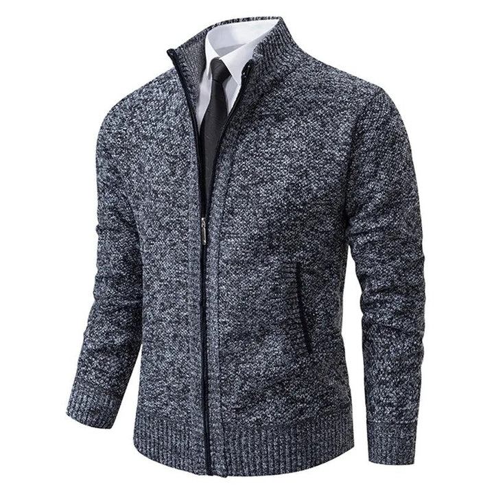 Thorsten - Chaqueta De PuntoDe Color Liso New Jersey