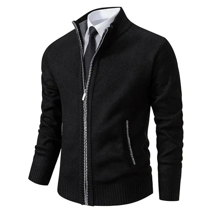 Thorsten - Chaqueta De PuntoDe Color Liso New Jersey