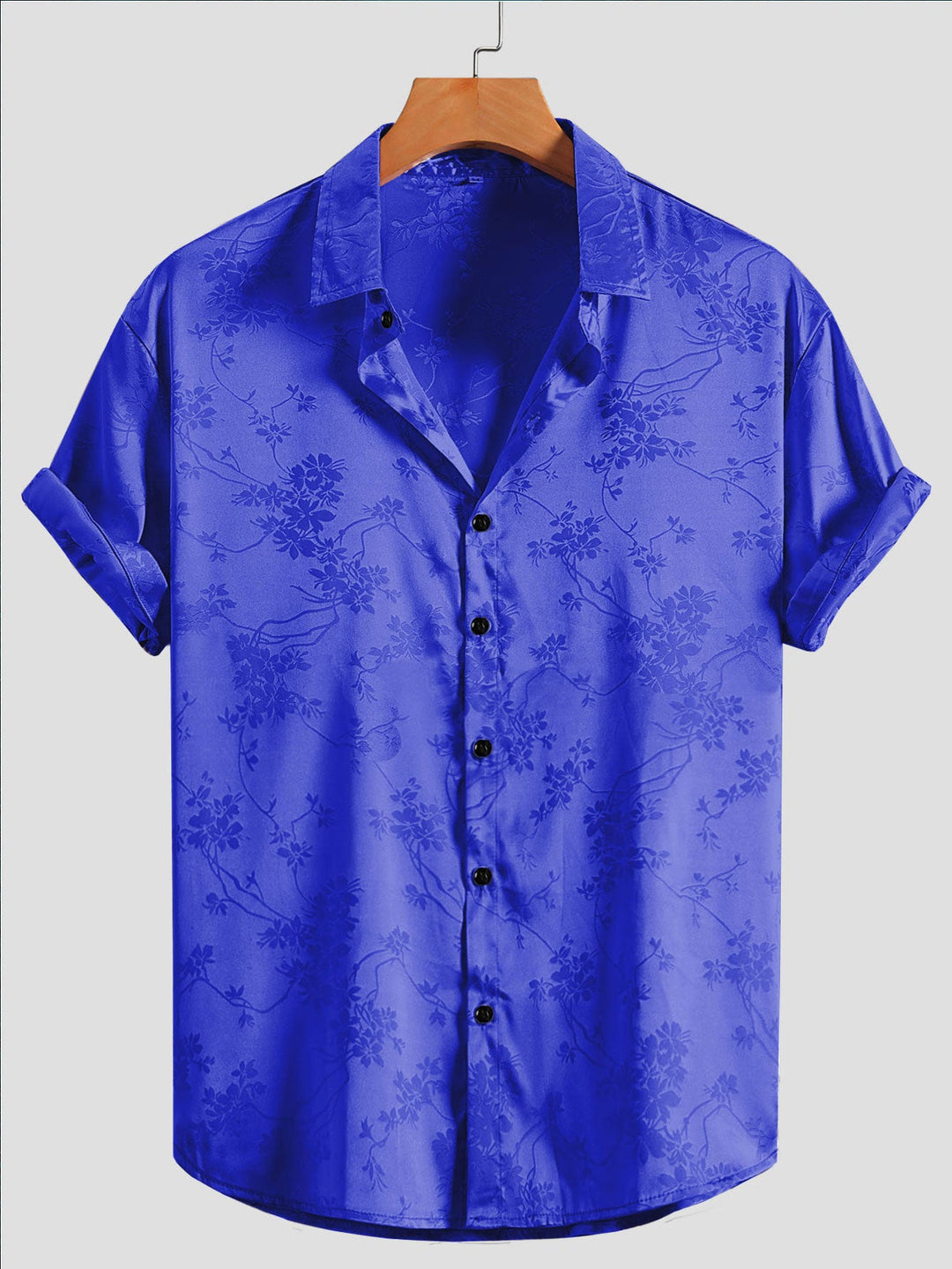 Bogdan - Elegante Manga Corta Impreso Camisa