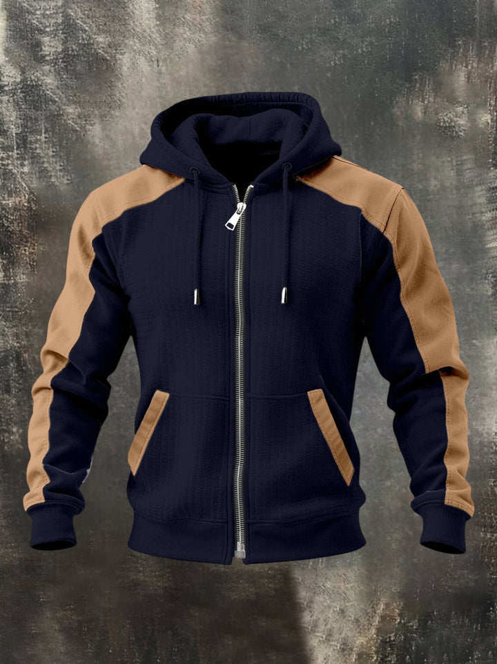 Gunter - Sudadera Con Cremallera En Dos Tonos