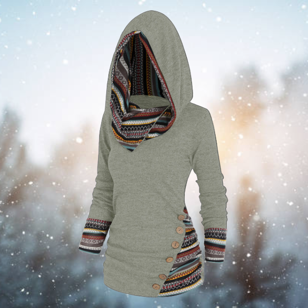 Kathi - Sudadera Con Capucha Tribal