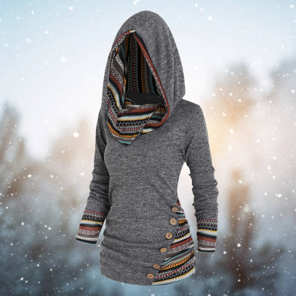 Kathi - Sudadera Con Capucha Tribal