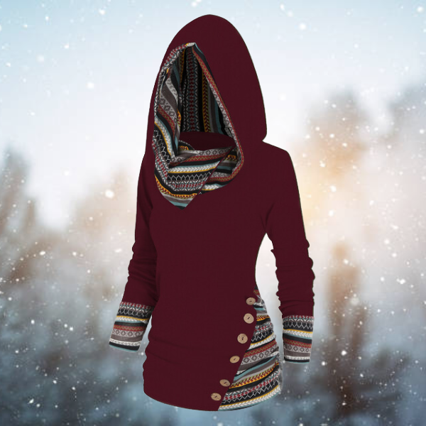 Kathi - Sudadera Con Capucha Tribal