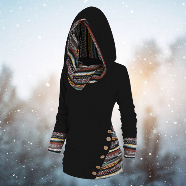 Kathi - Sudadera Con Capucha Tribal