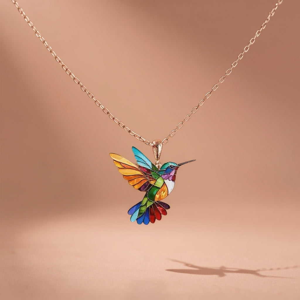 Nahla - Collar y Pendientes Colibrí