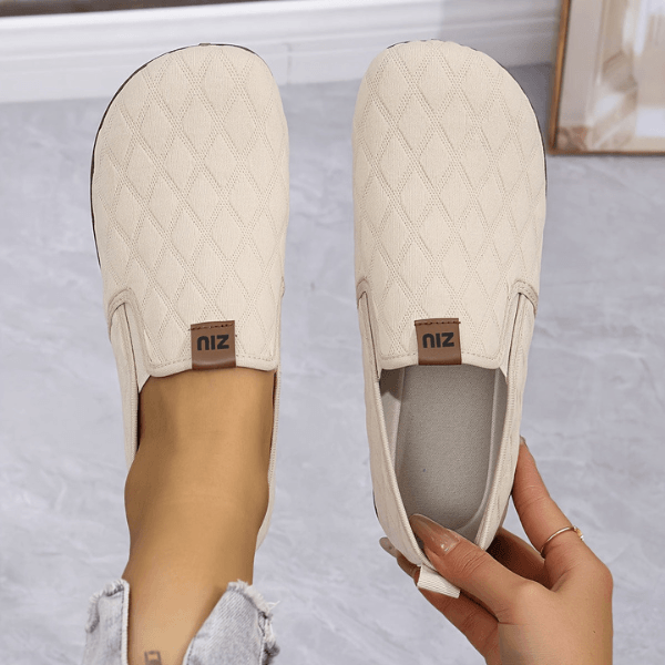Malisaa - Zapatos Sin Cordones Con Costuras en Forma De Rombo