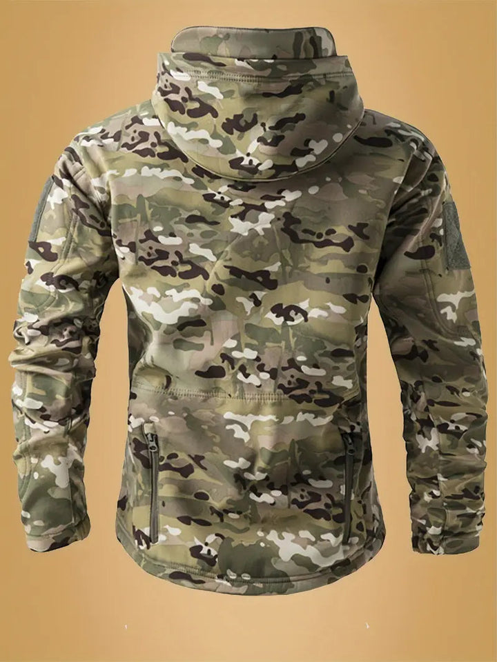 Mikel - Abrigo Militar De Cuello Alto y Capucha