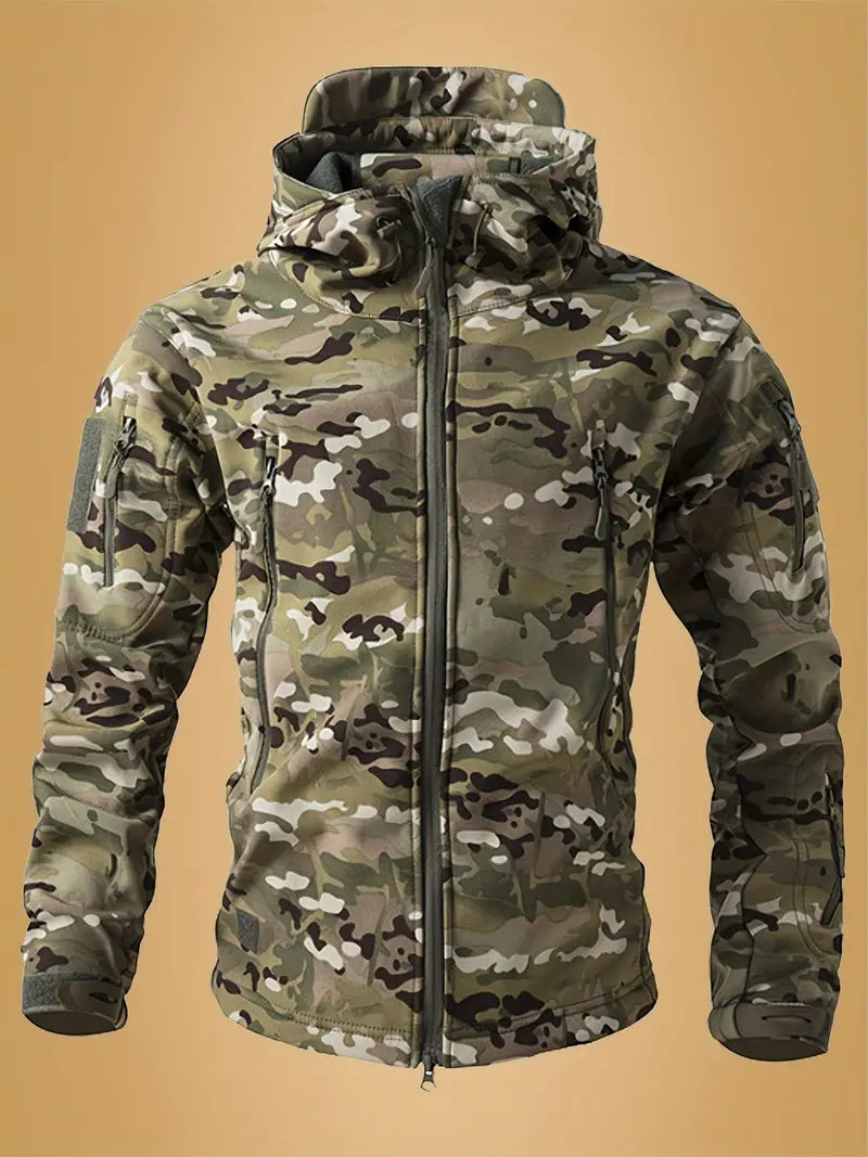 Mikel - Abrigo Militar De Cuello Alto y Capucha