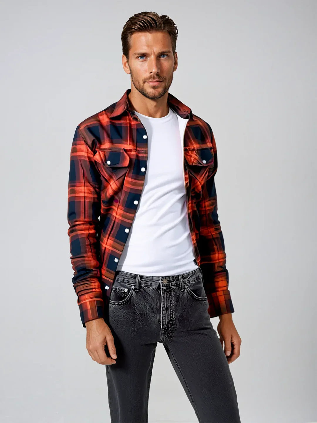 Malmo - Chaqueta De Camisa a Cuadros