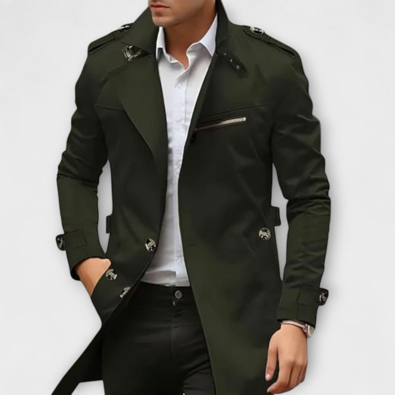 Ludovic - Cómoda Chaqueta Tipo Trench Con Botones